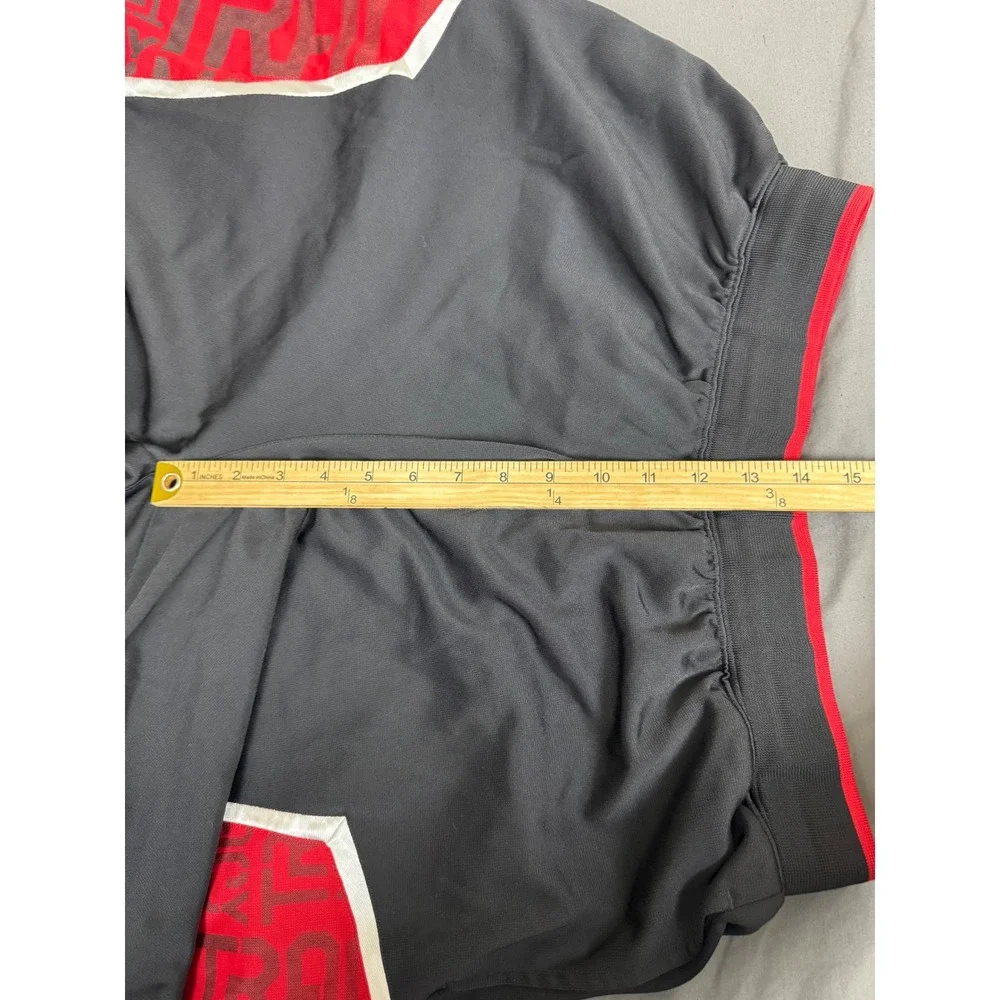 Adidas T-MAC Tracy McGrady Y2K Basketball Shorts Black Red Graphic Mens L 2006